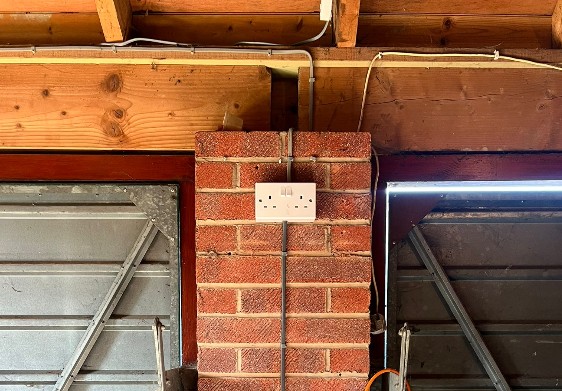 Garage electrics installation in Leeds