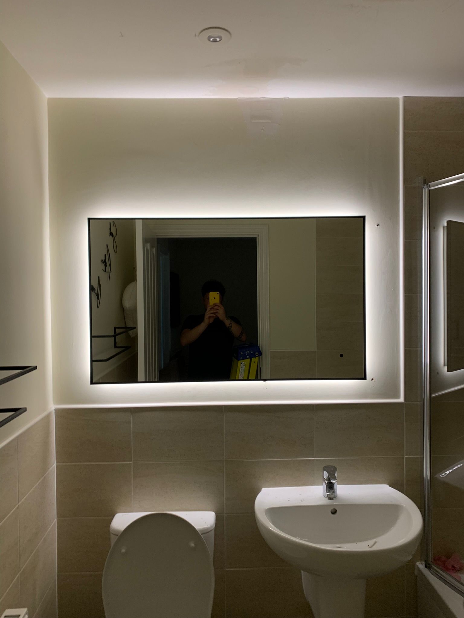LED mirror light installation in Leeds